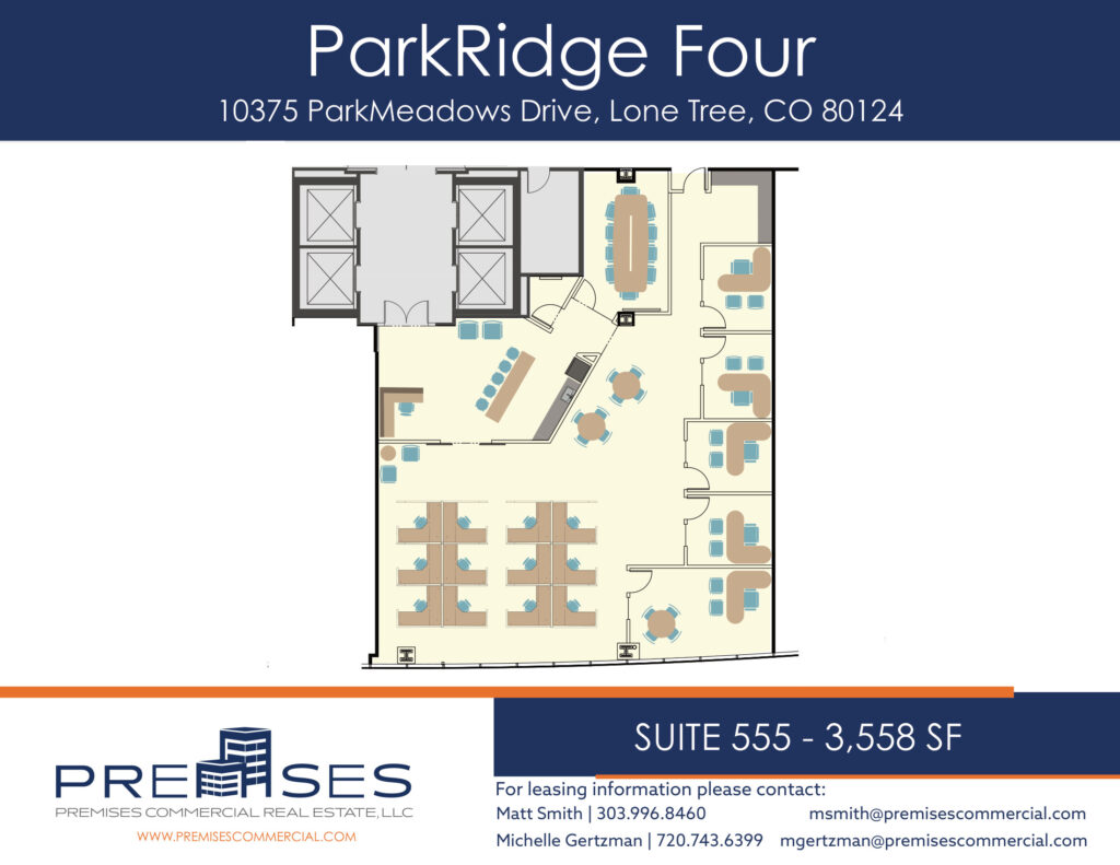 ParkRidge Four Suite 555 floor plan, 3,558 SF