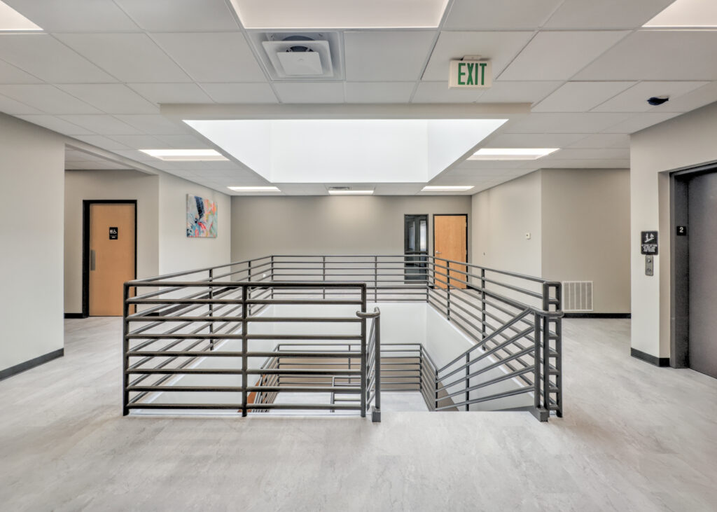 Peakview V Littleton Office building second floor cooridor