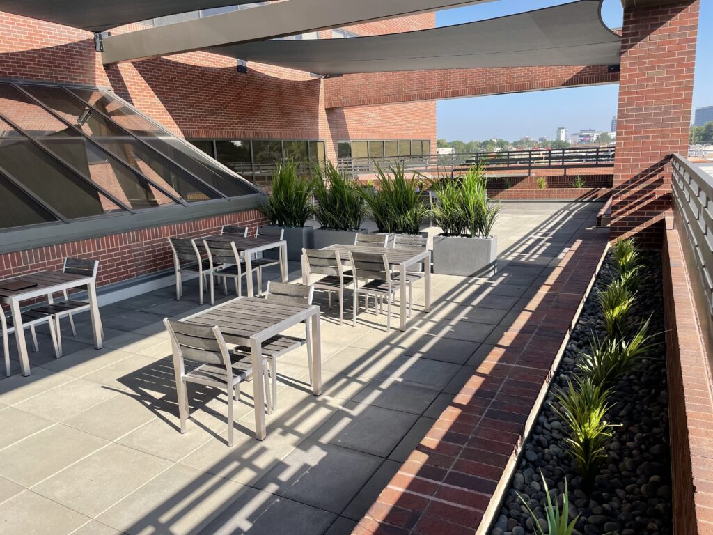 University Hills SE Denver office building patio