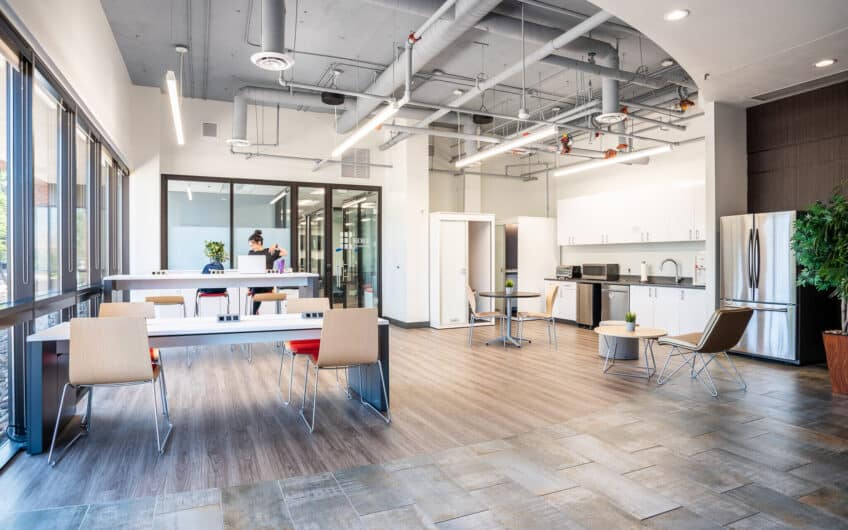 KORE 9250 - Denver Office Space - Open works space with kitchenette