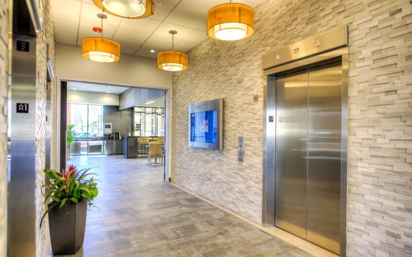 KORE 9250 - Denver Office Space - Elevators to Lobby