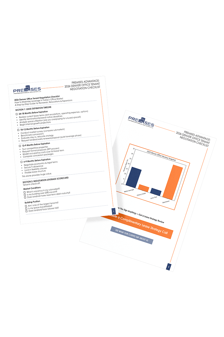 Premises Advantage: Denver Office Tenant Negotiation Checklist